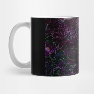 Black Panther Art - Flower Bouquet with Glowing Edges 27 Mug
